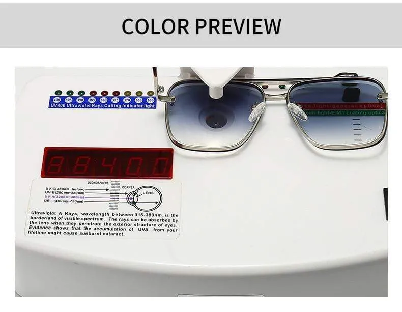 Mode-klassiker Mach Six Stil Gradienten Sonnenbrille Coole Männer Vintage Marke Design Sonnenbrille Oculos De Sol 2A102