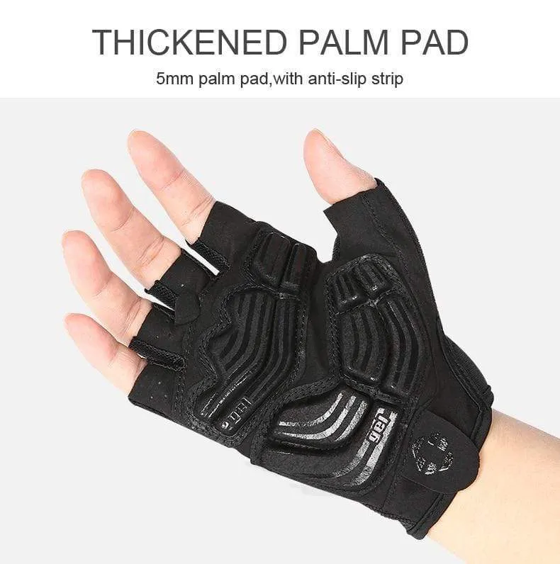 Fahrradhandschuhe Halbfinger-Fahrradhandschuhe Stoßfeste, atmungsaktive GEL-MTB-Mountainbike-Handschuhe Herren Sport-Fahrradbekleidung