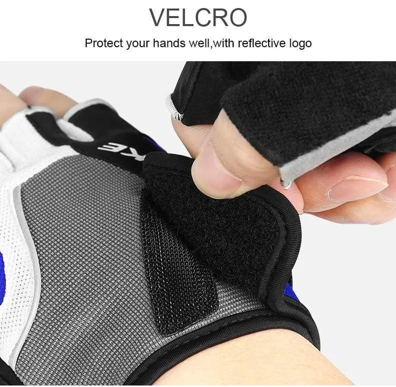 Fahrradhandschuhe Halbfinger-Fahrradhandschuhe Stoßfeste, atmungsaktive GEL-MTB-Mountainbike-Handschuhe Herren Sport-Fahrradbekleidung