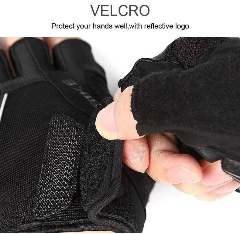 Fahrradhandschuhe Halbfinger-Fahrradhandschuhe Stoßfeste, atmungsaktive GEL-MTB-Mountainbike-Handschuhe Herren Sport-Fahrradbekleidung