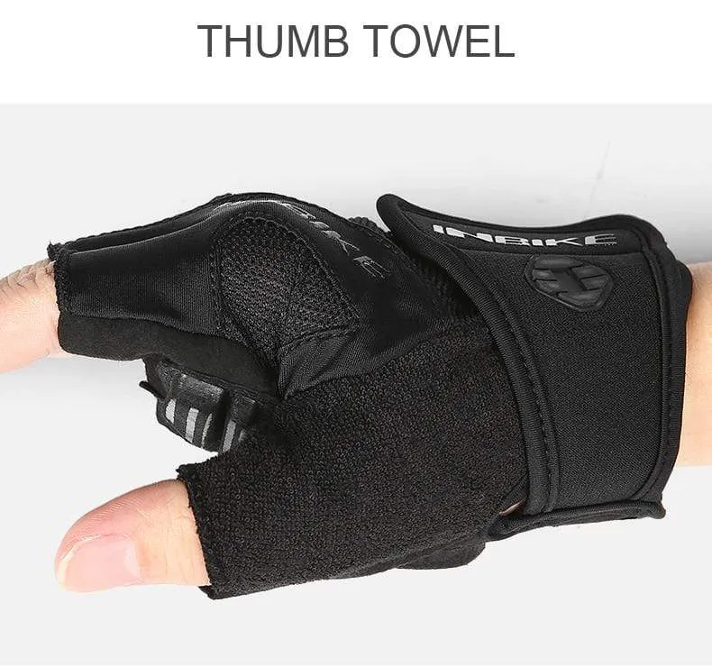 Fahrradhandschuhe Halbfinger-Fahrradhandschuhe Stoßfeste, atmungsaktive GEL-MTB-Mountainbike-Handschuhe Herren Sport-Fahrradbekleidung