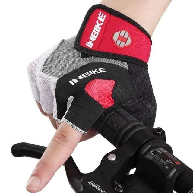 Fahrradhandschuhe Halbfinger-Fahrradhandschuhe Stoßfeste, atmungsaktive GEL-MTB-Mountainbike-Handschuhe Herren Sport-Fahrradbekleidung