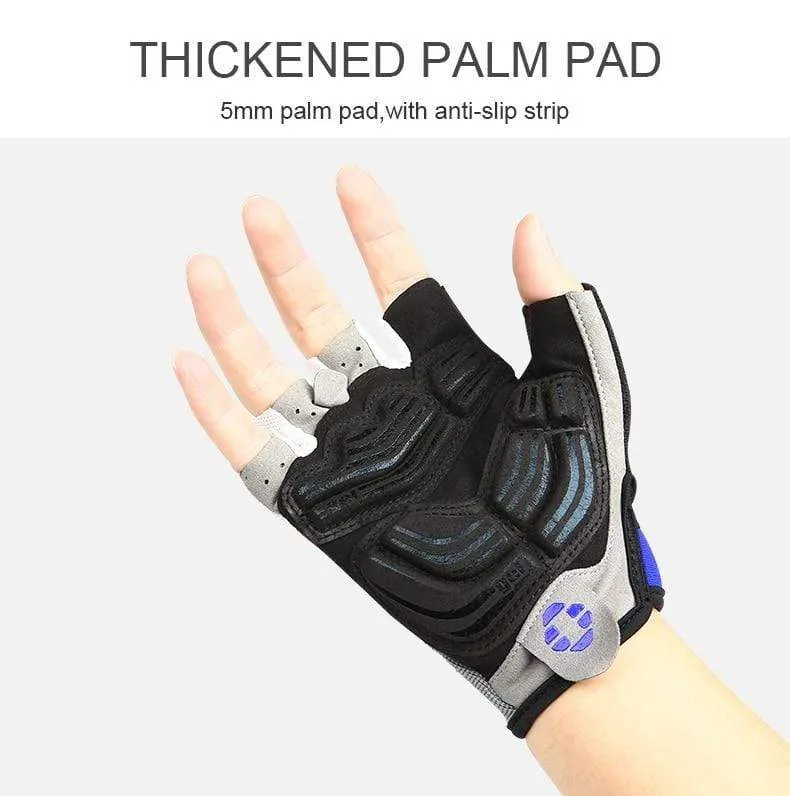 Fahrradhandschuhe Halbfinger-Fahrradhandschuhe Stoßfeste, atmungsaktive GEL-MTB-Mountainbike-Handschuhe Herren Sport-Fahrradbekleidung