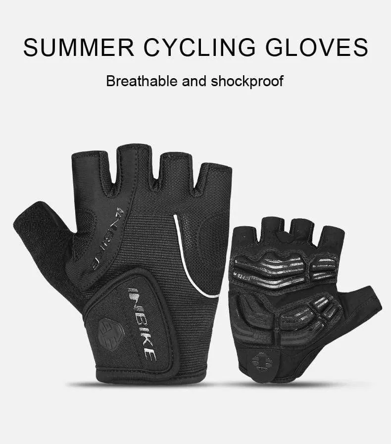 Fahrradhandschuhe Halbfinger-Fahrradhandschuhe Stoßfeste, atmungsaktive GEL-MTB-Mountainbike-Handschuhe Herren Sport-Fahrradbekleidung