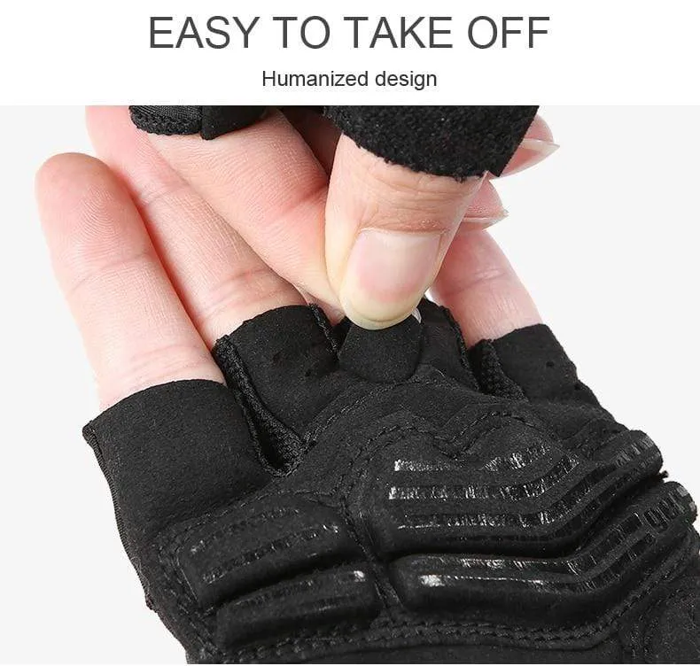 Fahrradhandschuhe Halbfinger-Fahrradhandschuhe Stoßfeste, atmungsaktive GEL-MTB-Mountainbike-Handschuhe Herren Sport-Fahrradbekleidung