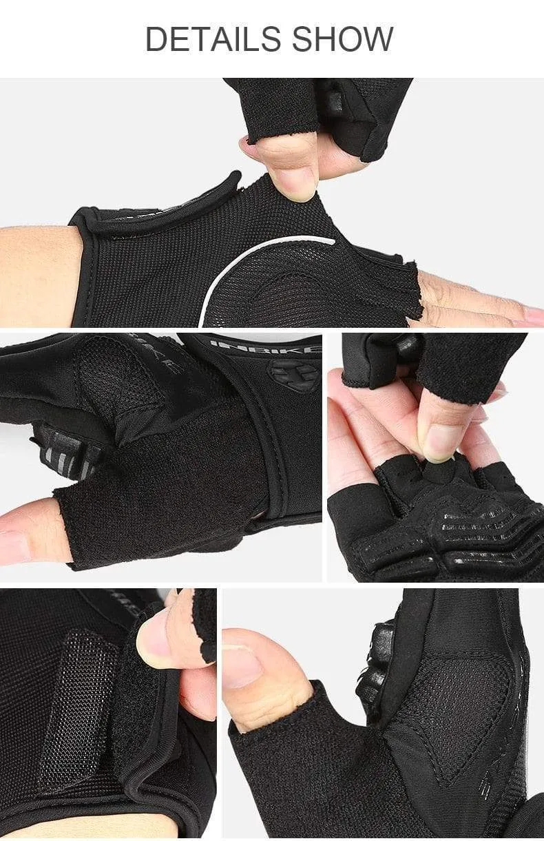 Fahrradhandschuhe Halbfinger-Fahrradhandschuhe Stoßfeste, atmungsaktive GEL-MTB-Mountainbike-Handschuhe Herren Sport-Fahrradbekleidung