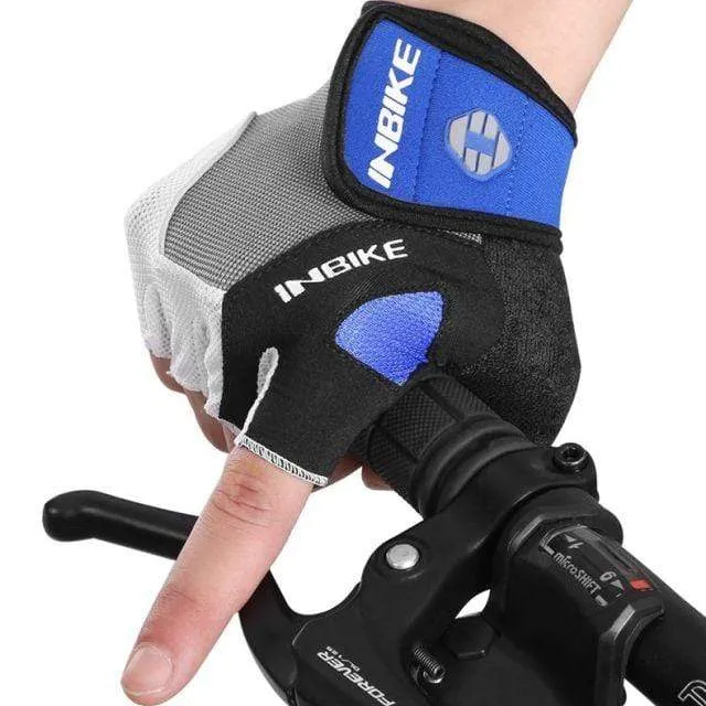 Fahrradhandschuhe Halbfinger-Fahrradhandschuhe Stoßfeste, atmungsaktive GEL-MTB-Mountainbike-Handschuhe Herren Sport-Fahrradbekleidung