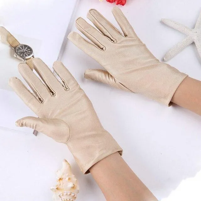 Solide weiße Performance-Handschuhe für Herren, kurze Kellnerhandschuhe, Weiß, Schwarz, Rot, Grau, Beige, Herren-Manier-Zeremonienhandschuhe für Herren