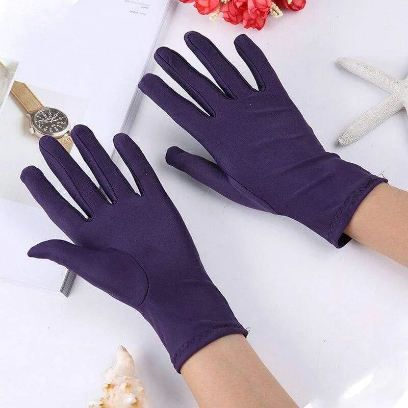 Solide weiße Performance-Handschuhe für Herren, kurze Kellnerhandschuhe, Weiß, Schwarz, Rot, Grau, Beige, Herren-Manier-Zeremonienhandschuhe für Herren