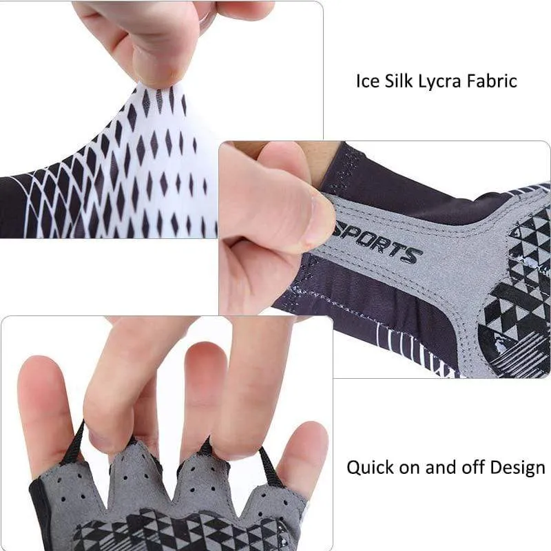 Herren Halbfinger Fahrradhandschuhe Sommer Damen Rennrad Gel Handschuhe Rennrad Anti-Rutsch Fahrrad Sporthandschuh