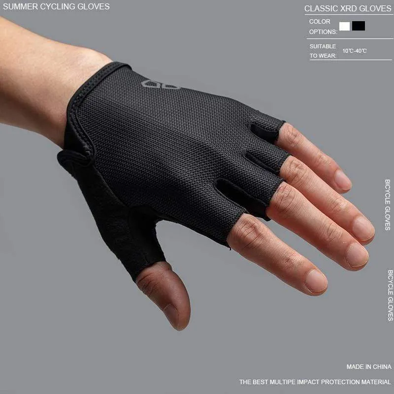 Fahrradhandschuhe Halbfinger Herren Damen Sommersport Stoßfeste Sporthandschuhe MTB Fahrradhandschuh Guantes Ciclismo
