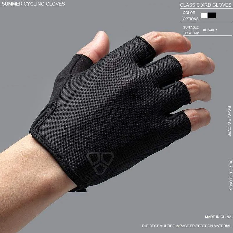 Fahrradhandschuhe Halbfinger Herren Damen Sommersport Stoßfeste Sporthandschuhe MTB Fahrradhandschuh Guantes Ciclismo