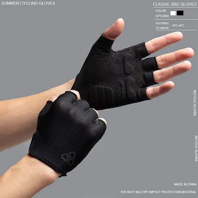 Fahrradhandschuhe Halbfinger Herren Damen Sommersport Stoßfeste Sporthandschuhe MTB Fahrradhandschuh Guantes Ciclismo