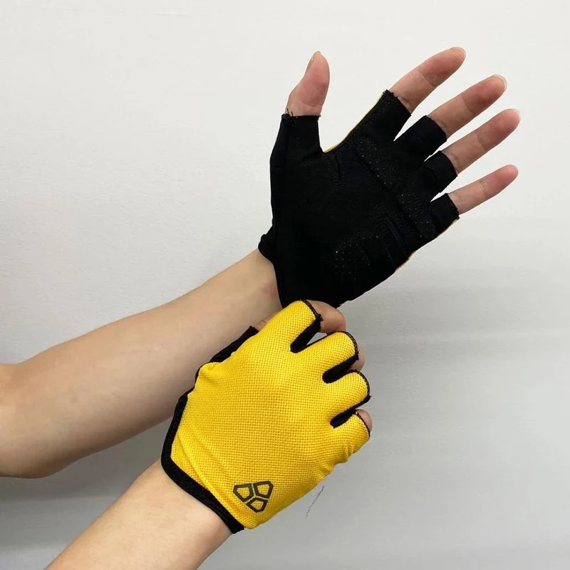 Fahrradhandschuhe Halbfinger Herren Damen Sommersport Stoßfeste Sporthandschuhe MTB Fahrradhandschuh Guantes Ciclismo