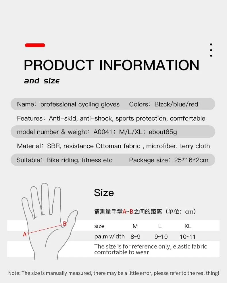 Luva Fäustlinge Fahrradhandschuhe Vollfinger Fahrradhandschuhe Anti Slip Gel Pad Motorrad MTB Rennrad Handschuh
