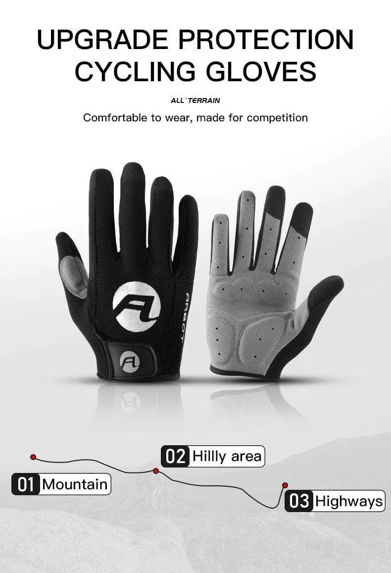 Luva Fäustlinge Fahrradhandschuhe Vollfinger Fahrradhandschuhe Anti Slip Gel Pad Motorrad MTB Rennrad Handschuh