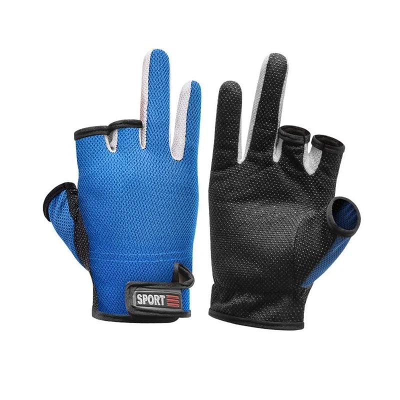 1 paar Angeln Handschuhe Outdoor Sport Fäustlinge Outdoor 3 Finger Cut Wasserdichte Anti-Slip Sport Fisch Ausrüstung guantes de pesca
