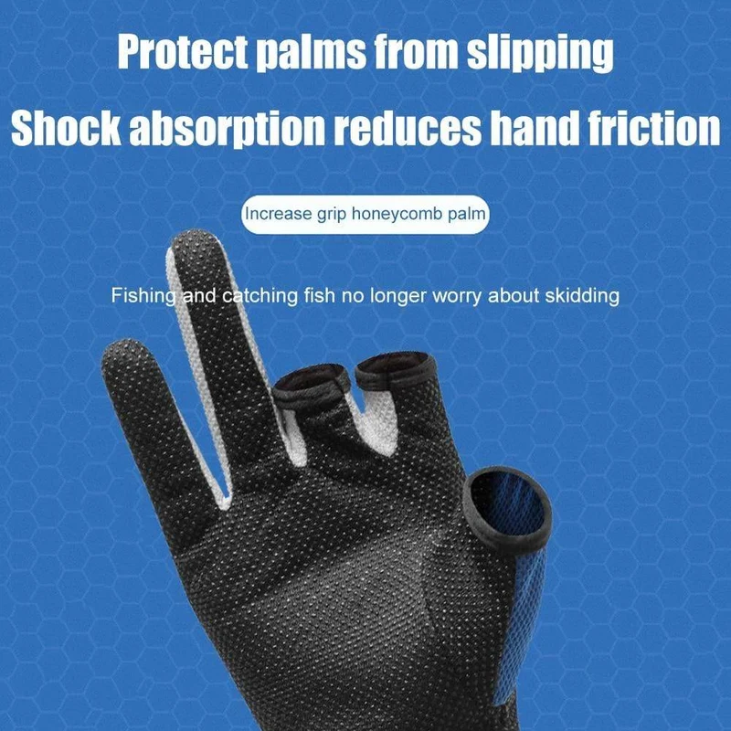 1 paar Angeln Handschuhe Outdoor Sport Fäustlinge Outdoor 3 Finger Cut Wasserdichte Anti-Slip Sport Fisch Ausrüstung guantes de pesca