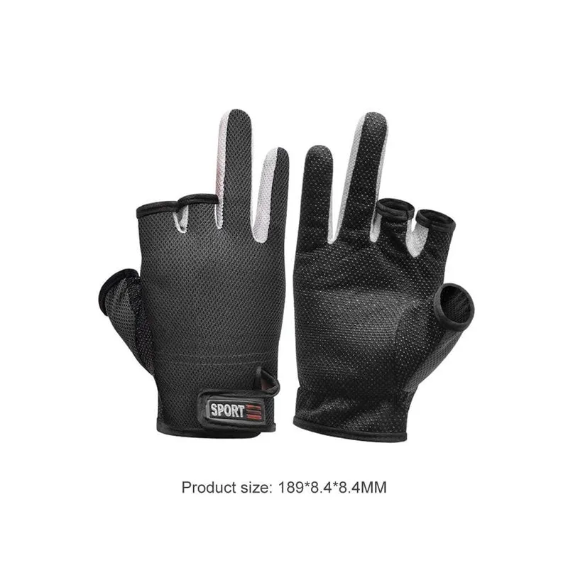 1 paar Angeln Handschuhe Outdoor Sport Fäustlinge Outdoor 3 Finger Cut Wasserdichte Anti-Slip Sport Fisch Ausrüstung guantes de pesca
