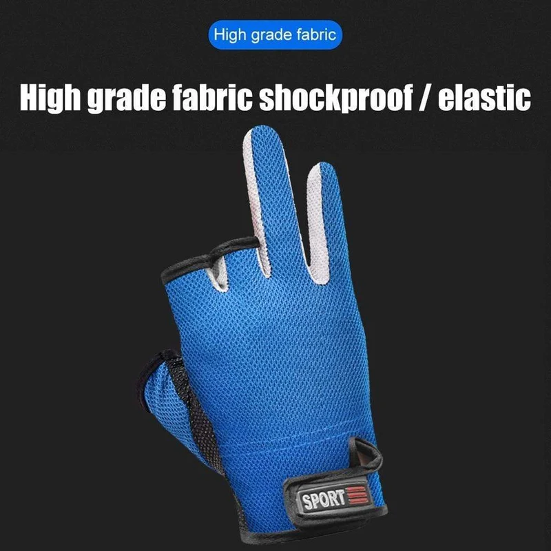 1 paar Angeln Handschuhe Outdoor Sport Fäustlinge Outdoor 3 Finger Cut Wasserdichte Anti-Slip Sport Fisch Ausrüstung guantes de pesca