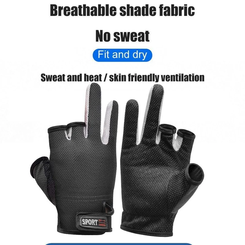 1 paar Angeln Handschuhe Outdoor Sport Fäustlinge Outdoor 3 Finger Cut Wasserdichte Anti-Slip Sport Fisch Ausrüstung guantes de pesca