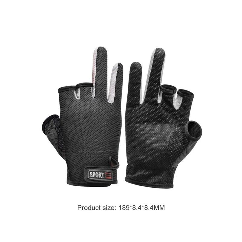 1 paar Angeln Handschuhe Outdoor Sport Fäustlinge Outdoor 3 Finger Cut Wasserdichte Anti-Slip Sport Fisch Ausrüstung guantes de pesca
