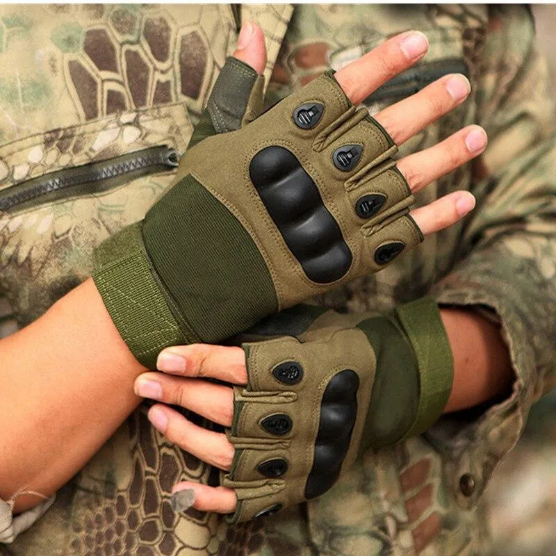 Outdoor Taktische Handschuhe Airsoft Sporthandschuhe Halbfinger Typ Militär Männer Kampfhandschuhe Schießen Jagdhandschuhe