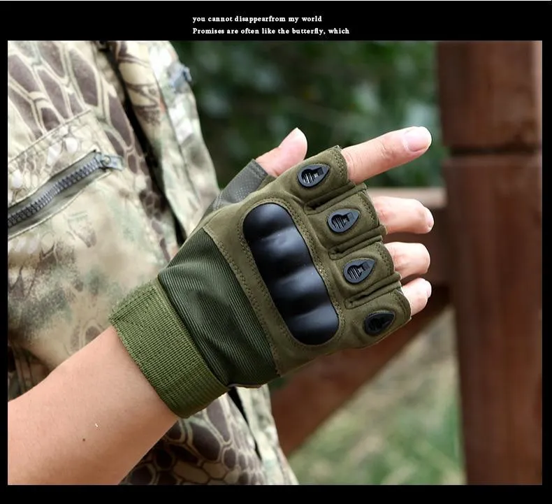 Outdoor Taktische Handschuhe Airsoft Sporthandschuhe Halbfinger Typ Militär Männer Kampfhandschuhe Schießen Jagdhandschuhe
