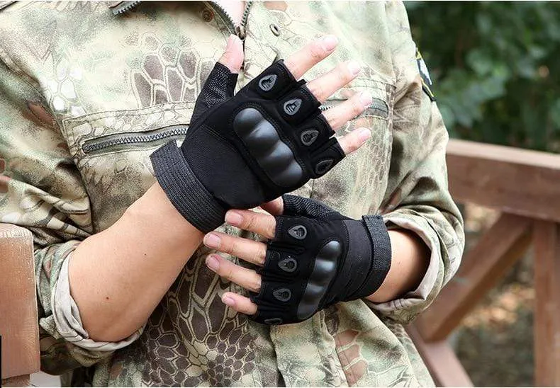 Outdoor Taktische Handschuhe Airsoft Sporthandschuhe Halbfinger Typ Militär Männer Kampfhandschuhe Schießen Jagdhandschuhe
