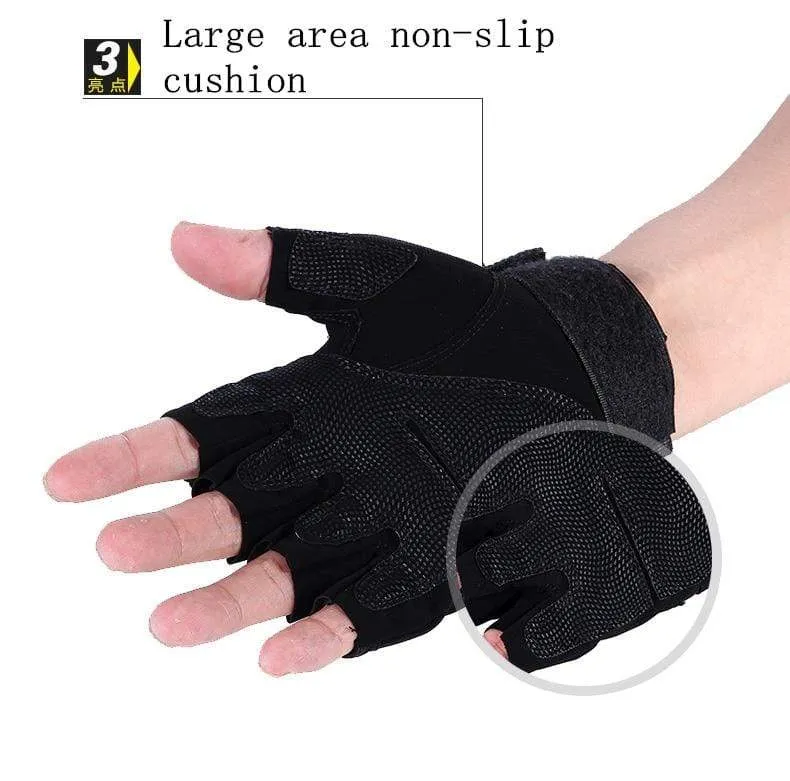 Outdoor Taktische Handschuhe Airsoft Sporthandschuhe Halbfinger Typ Militär Männer Kampfhandschuhe Schießen Jagdhandschuhe
