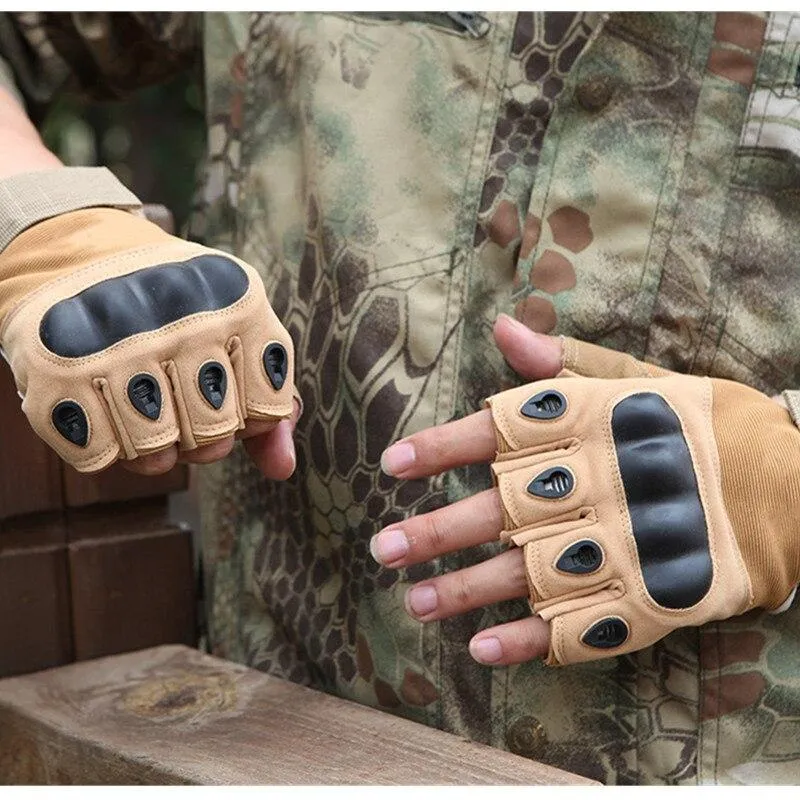 Outdoor Taktische Handschuhe Airsoft Sporthandschuhe Halbfinger Typ Militär Männer Kampfhandschuhe Schießen Jagdhandschuhe