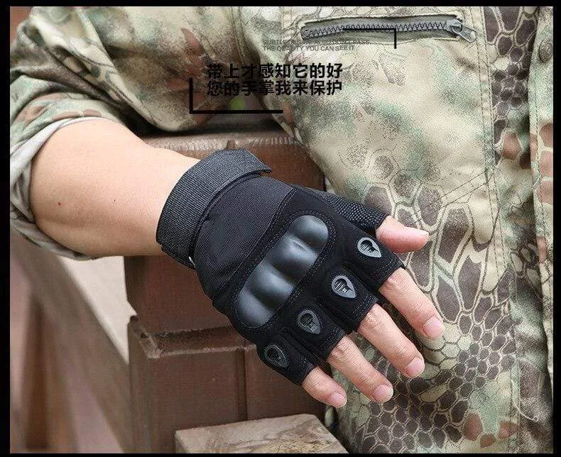 Outdoor Taktische Handschuhe Airsoft Sporthandschuhe Halbfinger Typ Militär Männer Kampfhandschuhe Schießen Jagdhandschuhe