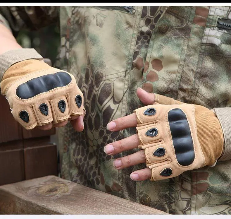 Outdoor Taktische Handschuhe Airsoft Sporthandschuhe Halbfinger Typ Militär Männer Kampfhandschuhe Schießen Jagdhandschuhe