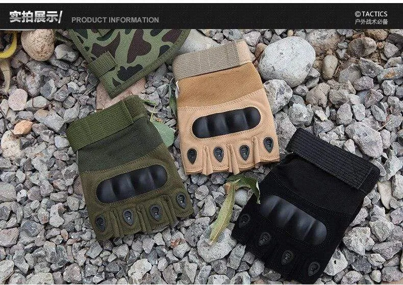 Outdoor Taktische Handschuhe Airsoft Sporthandschuhe Halbfinger Typ Militär Männer Kampfhandschuhe Schießen Jagdhandschuhe