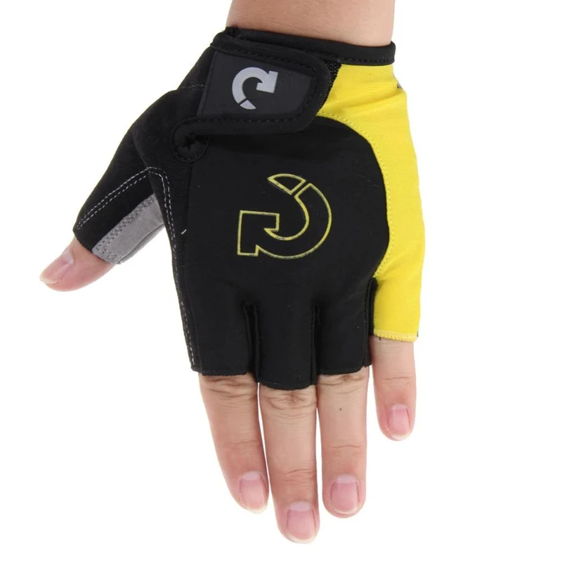 Halbfinger-Fahrradhandschuhe für Herren und Damen, Outdoor-Sport, rutschfestes Gel-Pad, Motorrad-/MTB-/Rennrad-Handschuhe für Fahrräder, S-XL