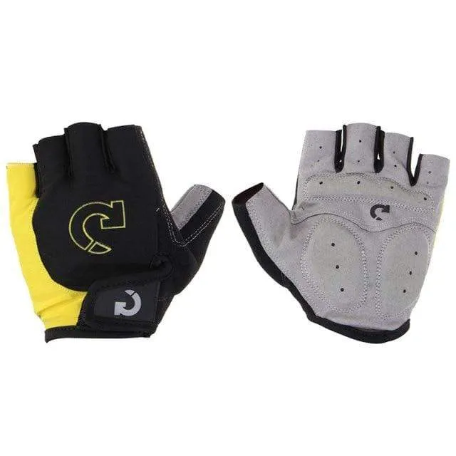 Halbfinger-Fahrradhandschuhe für Herren und Damen, Outdoor-Sport, rutschfestes Gel-Pad, Motorrad-/MTB-/Rennrad-Handschuhe für Fahrräder, S-XL