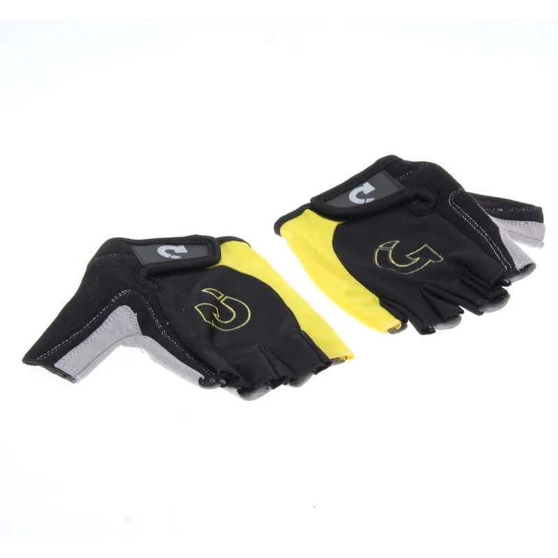 Halbfinger-Fahrradhandschuhe für Herren und Damen, Outdoor-Sport, rutschfestes Gel-Pad, Motorrad-/MTB-/Rennrad-Handschuhe für Fahrräder, S-XL