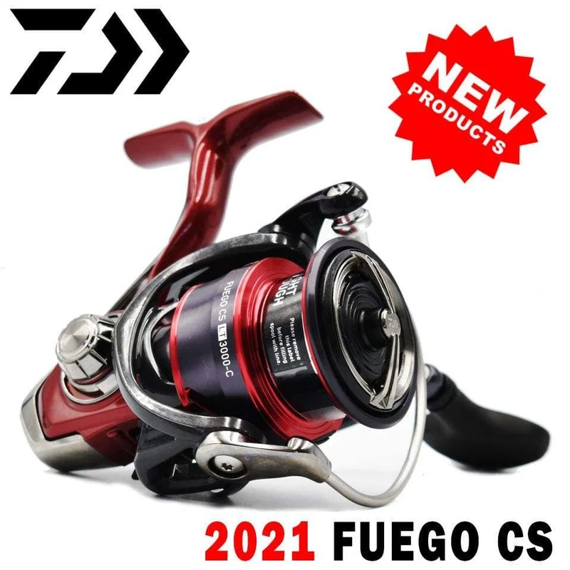 DAIWA Angelspinnrolle FUEGO CS LT 1000–6000 Angelrollen 5 kg/10 kg/12 kg Leistung 5.3:1/6.2:1 Meerwasser-Spinnrollen
