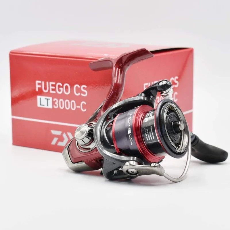 DAIWA Angelspinnrolle FUEGO CS LT 1000–6000 Angelrollen 5 kg/10 kg/12 kg Leistung 5.3:1/6.2:1 Meerwasser-Spinnrollen