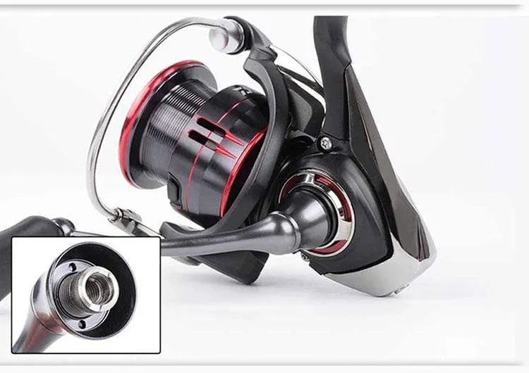 DAIWA Angelspinnrolle FUEGO CS LT 1000–6000 Angelrollen 5 kg/10 kg/12 kg Leistung 5.3:1/6.2:1 Meerwasser-Spinnrollen