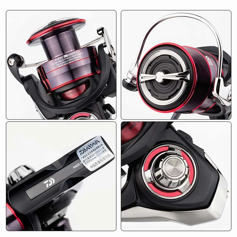 DAIWA Angelspinnrolle FUEGO CS LT 1000–6000 Angelrollen 5 kg/10 kg/12 kg Leistung 5.3:1/6.2:1 Meerwasser-Spinnrollen