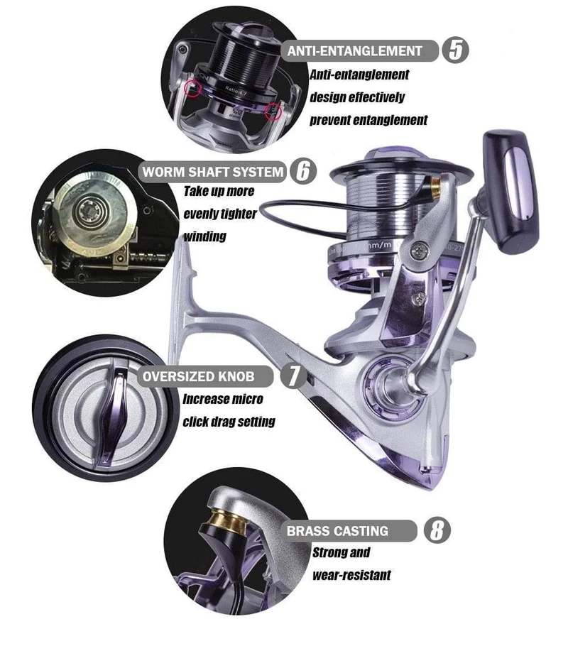 Long Shot Spinning Angelrolle 12 + 1BB High Speed ​​4.6:1 25 KG Max Drag Fisch Rollen Trolling Surf Metall Löffel Moulinet Peche
