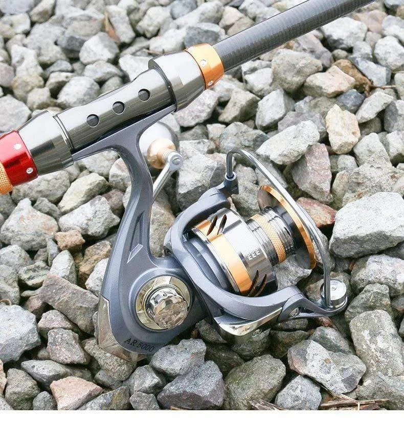 Qualität 12 + 1BB Angelrolle Spinning 5.2:1 Übersetzungsverhältnis Hochgeschwindigkeits-Karpfen-Angelrolle für Salzwasser-Spinnrollen