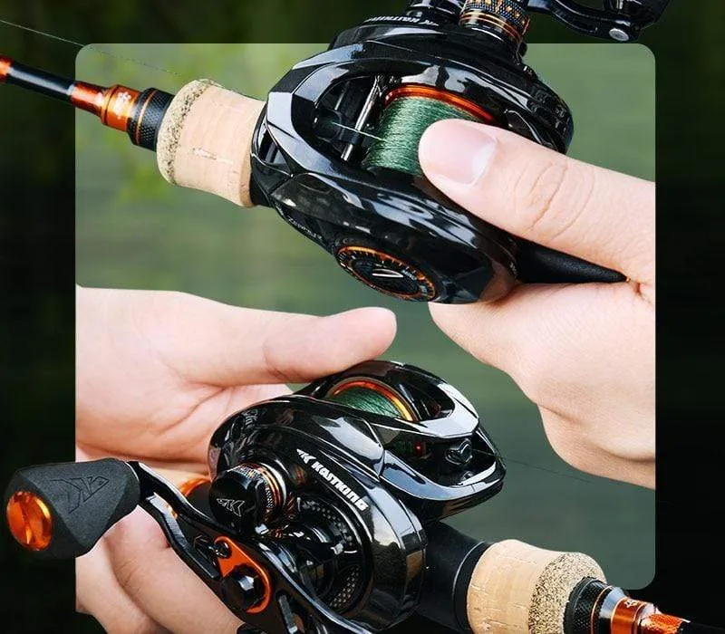 Zephyr Bait Finesse System BFS Baitcasting Angelrolle 4.5 kg 7 Kugellager 7.2: 1 Übersetzungsverhältnis Carbon Angelspule