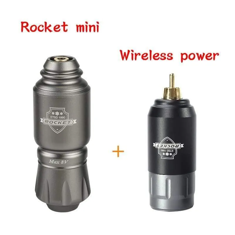 Tattoo Kit Rocket Mini Rotary RCA Batterie Maschinenstift mit leistungsstarkem Tattoo Netzteil Mini Wireless Set Makeup Tools