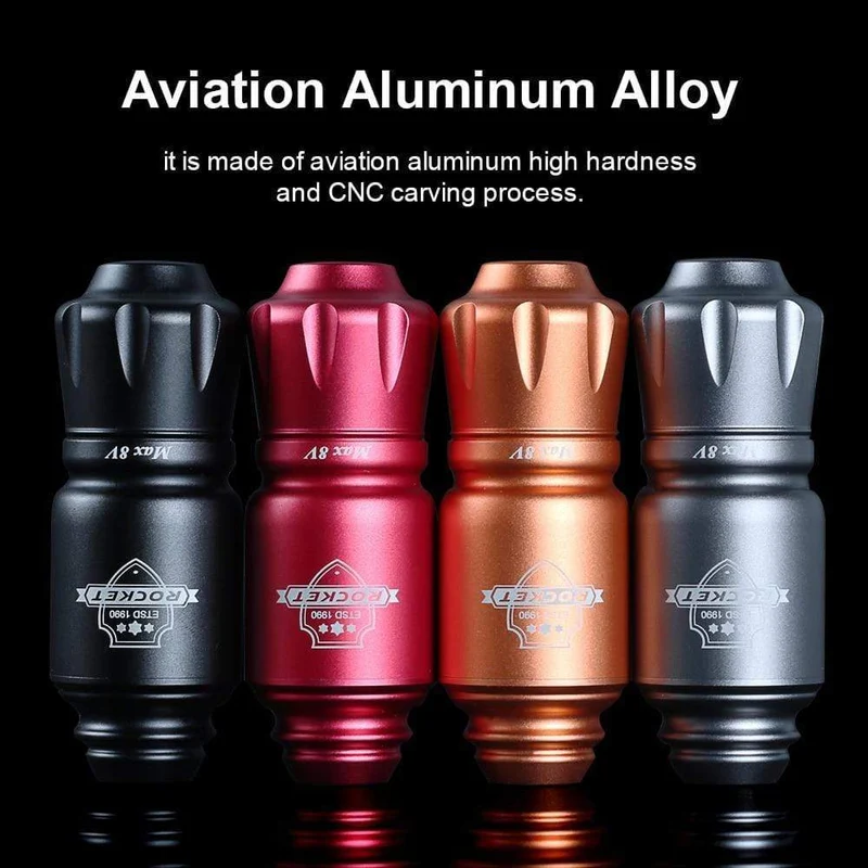 Tattoo Kit Rocket Mini Rotary RCA Batterie Maschinenstift mit leistungsstarkem Tattoo Netzteil Mini Wireless Set Makeup Tools