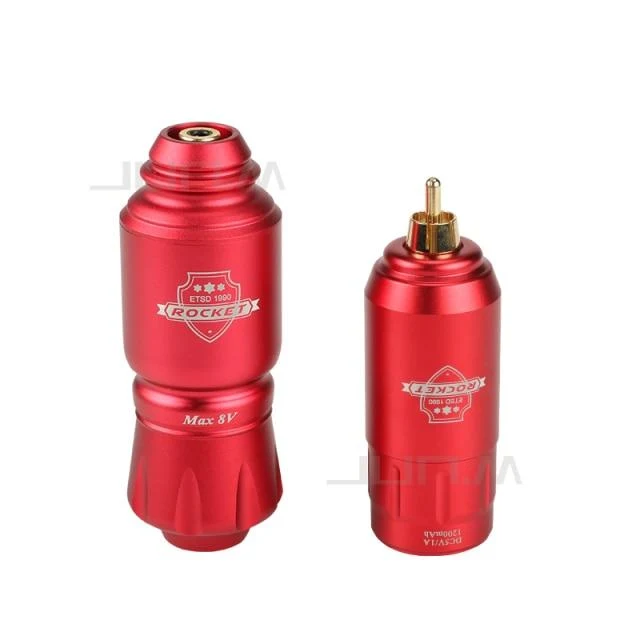 Tattoo Kit Rocket Mini Rotary RCA Batterie Maschinenstift mit leistungsstarkem Tattoo Netzteil Mini Wireless Set Makeup Tools