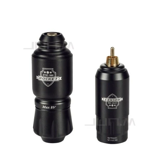 Tattoo Kit Rocket Mini Rotary RCA Batterie Maschinenstift mit leistungsstarkem Tattoo Netzteil Mini Wireless Set Makeup Tools