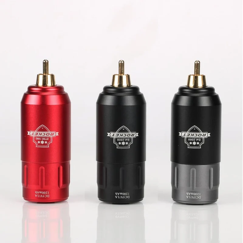 Tattoo Kit Rocket Mini Rotary RCA Batterie Maschinenstift mit leistungsstarkem Tattoo Netzteil Mini Wireless Set Makeup Tools