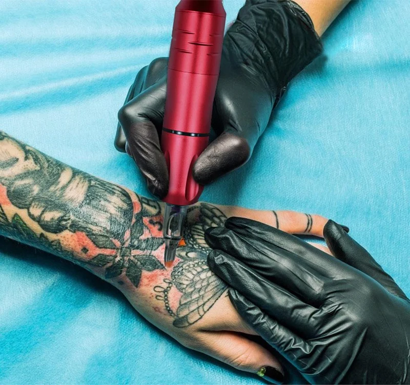 Rotary Tattoo Machine Pen mit Patronennadel Tattoo Gun Augenbrauen Tattoo Maschine Am besten für Micblading Tattoo Anfänger Künstler